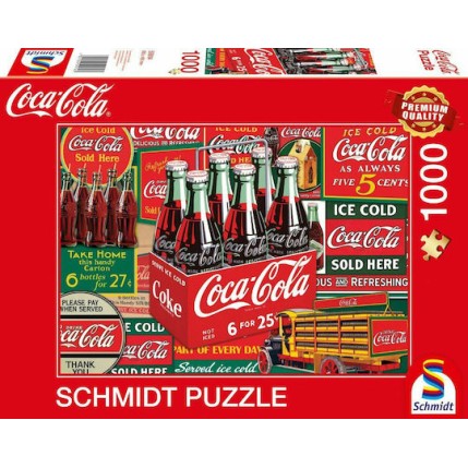 Puzzle Coca Cola Vintage 2D 1000 Κομμάτια