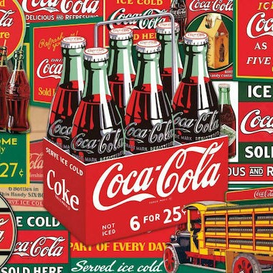 Puzzle Coca Cola Vintage 2D 1000 Κομμάτια