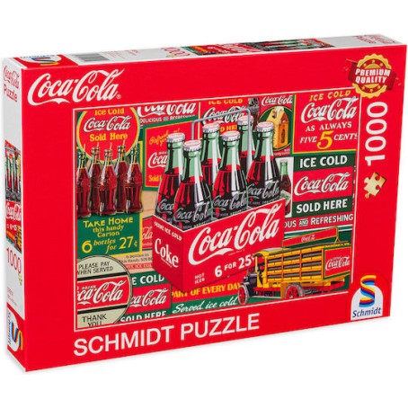 Puzzle Coca Cola Vintage 2D 1000 Κομμάτια