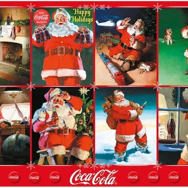 Puzzle Coca-Cola Santa Claus 2D 1000 Κομμάτια