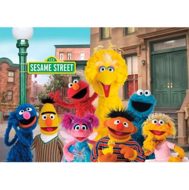 Schmidt Spiele Sesame Street A Good Old Friends Reunion Puzzle 1000 Κομμάτια