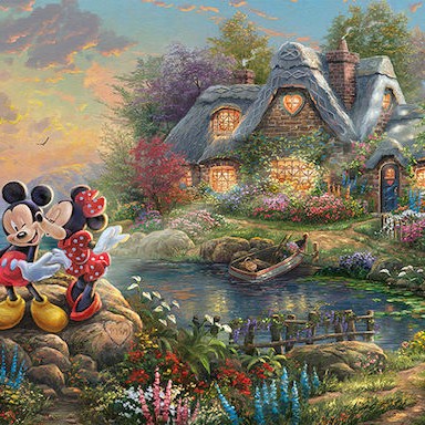 Puzzle Thomas Kinkade: Disney Mickey & Minnie 2D 1000 Κομμάτια