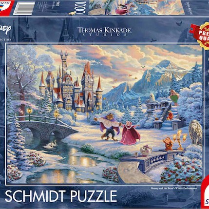 Puzzle Disney Beauty and the Beast‘s Winter Enchantment 2D 1000 Κομμάτια