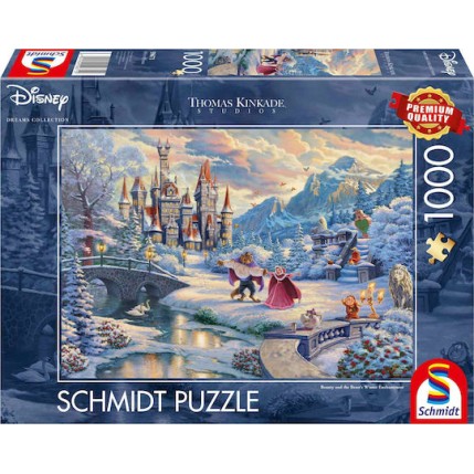 Puzzle Disney Beauty and the Beast‘s Winter Enchantment 2D 1000 Κομμάτια