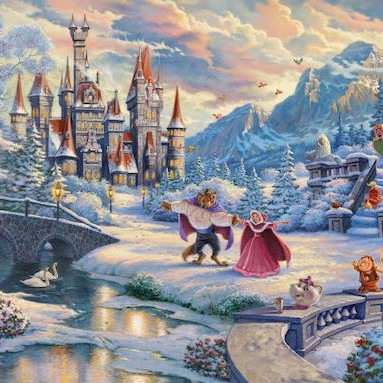 Puzzle Disney Beauty and the Beast‘s Winter Enchantment 2D 1000 Κομμάτια