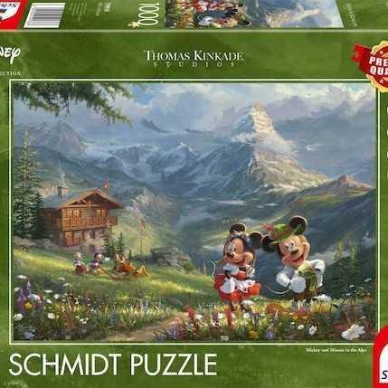 Puzzle Mickey & Minnie 2D 1000 Κομμάτια