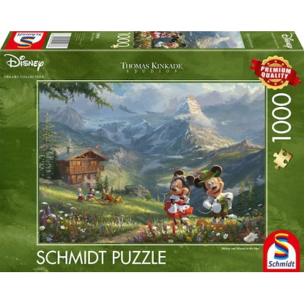 Puzzle Mickey & Minnie 2D 1000 Κομμάτια