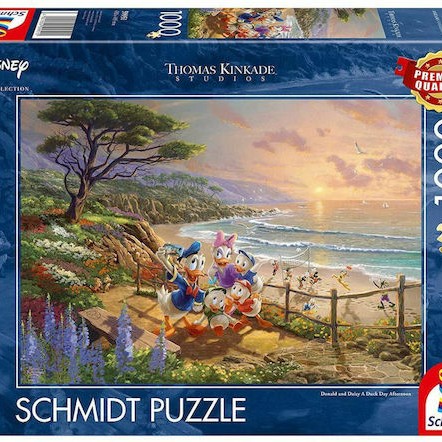 Puzzle Thomas Kinkade, Disney, Donald and Daisy on the Beach 2D 1000 Κομμάτια