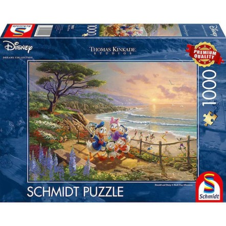 Puzzle Thomas Kinkade, Disney, Donald and Daisy on the Beach 2D 1000 Κομμάτια