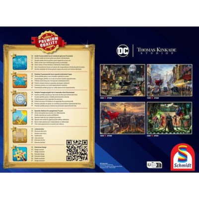 Schmidt Spiele Thomas Kinkade Studios Dc Batman Gotham City Jigsaw Puzzle Black 1000 Pieces