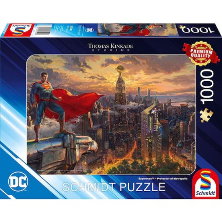 Schmidt Spiele Schmidt Spiele Thomas Kinkade Studios Dc Superman Protector Metropolis Jigsaw Puzzle 1000 Pieces