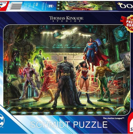 Schmidt Spiele Schmidt Spiele Thomas Kinkade Studios Dc Justice League Jigsaw Puzzle 1000 Pieces