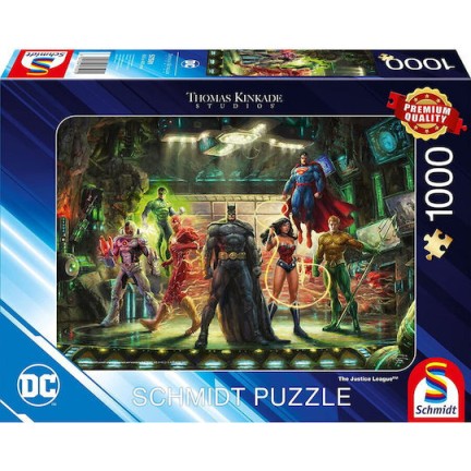 Schmidt Spiele Schmidt Spiele Thomas Kinkade Studios Dc Justice League Jigsaw Puzzle 1000 Pieces