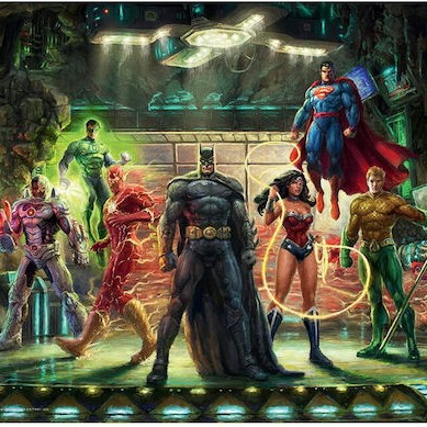 Schmidt Spiele Schmidt Spiele Thomas Kinkade Studios Dc Justice League Jigsaw Puzzle 1000 Pieces