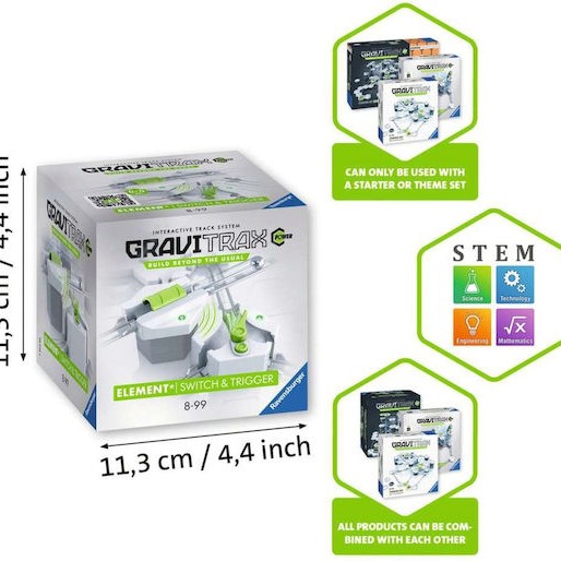 Ravensburger Switch & Trigger Εκπαιδευτικό Παιχνίδι Μηχανικής Gravitrax για 8+ Ετών
