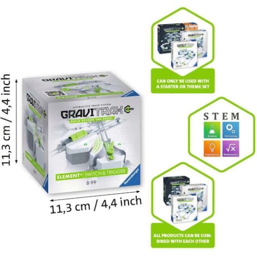 Ravensburger Switch & Trigger Εκπαιδευτικό Παιχνίδι Μηχανικής Gravitrax για 8+ Ετών