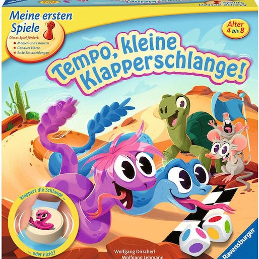 Επιτραπέζιο Παιχνίδι Tempo, Little Rattlesnake Race για 4-8 Παίκτες 4+ Ετών (GER) Ravensburger