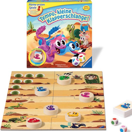 Επιτραπέζιο Παιχνίδι Tempo, Little Rattlesnake Race για 4-8 Παίκτες 4+ Ετών (GER) Ravensburger