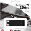Kingston DataTraveler 70 256GB USB 3.2 Stick με σύνδεση USB-C Μαύρο