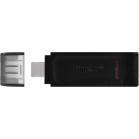 Kingston DataTraveler 70 256GB USB 3.2 Stick με σύνδεση USB-C Μαύρο