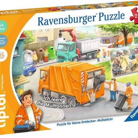 Παιδικό Puzzle Οχήματα Καθαρισμού 24pcs για 3+ Ετών Ravensburger