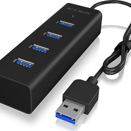 Icy Box USB 3.0 Hub 4 Θυρών με σύνδεση USB-A