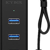 Icy Box USB 3.0 Hub 4 Θυρών με σύνδεση USB-A