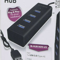 Icy Box USB 3.0 Hub 4 Θυρών με σύνδεση USB-A
