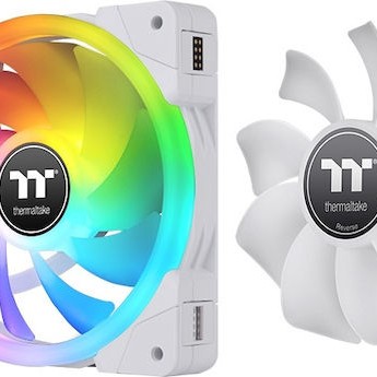 Thermaltake Swafan Ex12 Case Fan 120mm με RGB Φωτισμό και Σύνδεση 9-Pin Λευκό