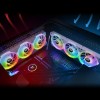 Thermaltake Swafan Ex14 Case Fan 140mm με RGB Φωτισμό και Σύνδεση 9-Pin Λευκό