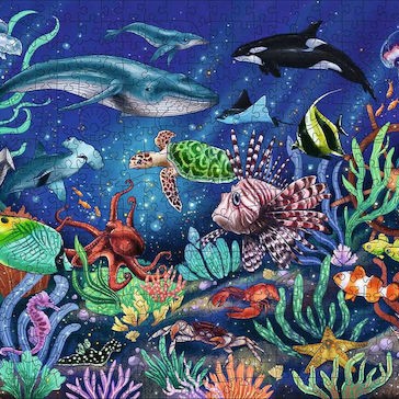 Puzzle Sea Animals 2D 500 Κομμάτια