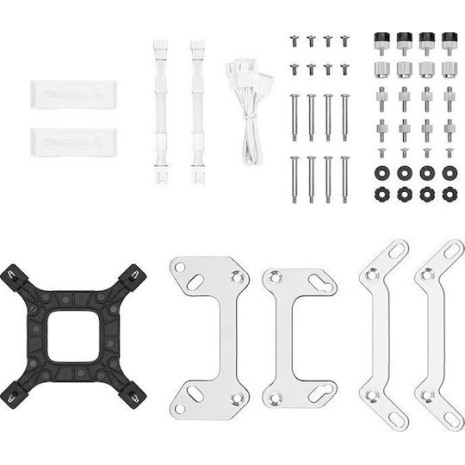 Deepcool LT520 Υδρόψυξη Επεξεργαστή Διπλού Ανεμιστήρα 120mm για Socket AM4/AM5/1700/1200/115x με ARGB Φωτισμό Λευκή