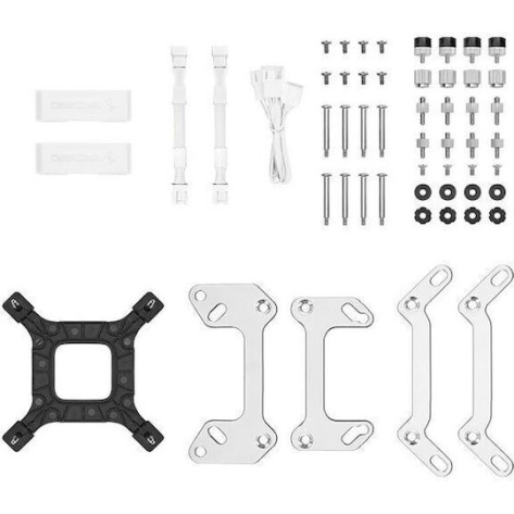 Deepcool LT520 Υδρόψυξη Επεξεργαστή Διπλού Ανεμιστήρα 120mm για Socket AM4/AM5/1700/1200/115x με ARGB Φωτισμό Λευκή
