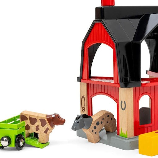 Brio Toys Παιχνίδι Μινιατούρα Animal Barn για 3+ Ετών 18εκ.