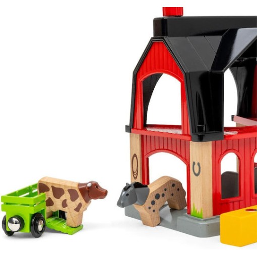 Brio Toys Παιχνίδι Μινιατούρα Animal Barn για 3+ Ετών 18εκ.