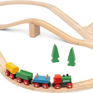 Brio Toys Anniversary Σετ με Τρενάκι από Ξύλο για 3+ Ετών