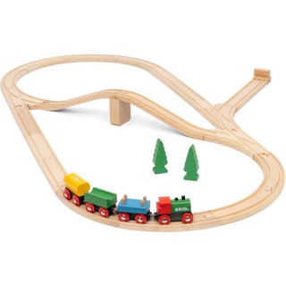 Brio Toys Anniversary Σετ με Τρενάκι από Ξύλο για 3+ Ετών