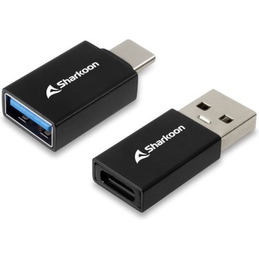 Sharkoon OfficePal Μετατροπέας USB-C male σε USB-A female