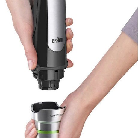 Braun MQ7075 X MultiQuick Ραβδομπλέντερ με Ανοξείδωτη Ράβδο 1000W Μαύρο