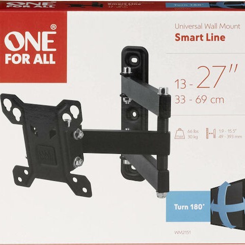One For All WM 2151 Βάση Τηλεόρασης Τοίχου με Βραχίονα έως 27