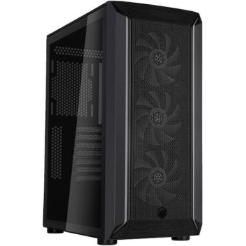 Silverstone Fara 511Z Gaming Midi Tower Κουτί Υπολογιστή με Πλαϊνό Παράθυρο και RGB Φωτισμό Μαύρο