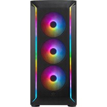 Silverstone Fara 511Z Gaming Midi Tower Κουτί Υπολογιστή με Πλαϊνό Παράθυρο και RGB Φωτισμό Μαύρο