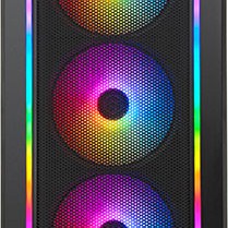 Silverstone Fara 511Z Gaming Midi Tower Κουτί Υπολογιστή με Πλαϊνό Παράθυρο και RGB Φωτισμό Μαύρο