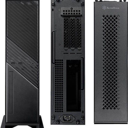 Silverstone Milo 12 Mini Tower Κουτί Υπολογιστή Μαύρο