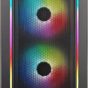 Silverstone Fara 312Z Gaming Mini Tower Κουτί Υπολογιστή με Πλαϊνό Παράθυρο και RGB Φωτισμό Μαύρο