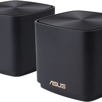 Asus ZenWiFi XD4 Plus WiFi Mesh Network Access Point Wi‑Fi 6 Dual Band (2.4 & 5GHz) σε Διπλό Kit Μαύρο