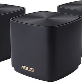 Asus ZenWiFi XD4 Plus WiFi Mesh Network Access Point Wi‑Fi 6 Dual Band (2.4 & 5GHz) σε Διπλό Kit Μαύρο