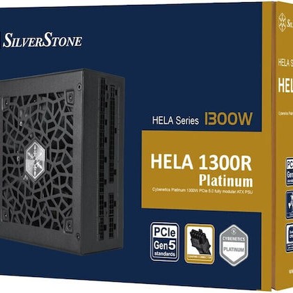 Silverstone Hela 1300R Platinum 1300W Μαύρο Τροφοδοτικό Υπολογιστή Full Modular
