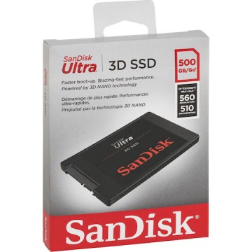 Sandisk Ultra 3D SSD 500GB 2.5'' SATA III
