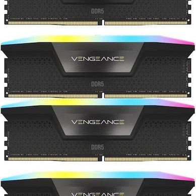 Corsair Vengeance RGB DDR5 64GB RAM με 4x16GB Modules και Ταχύτητα 6600 για Desktop
